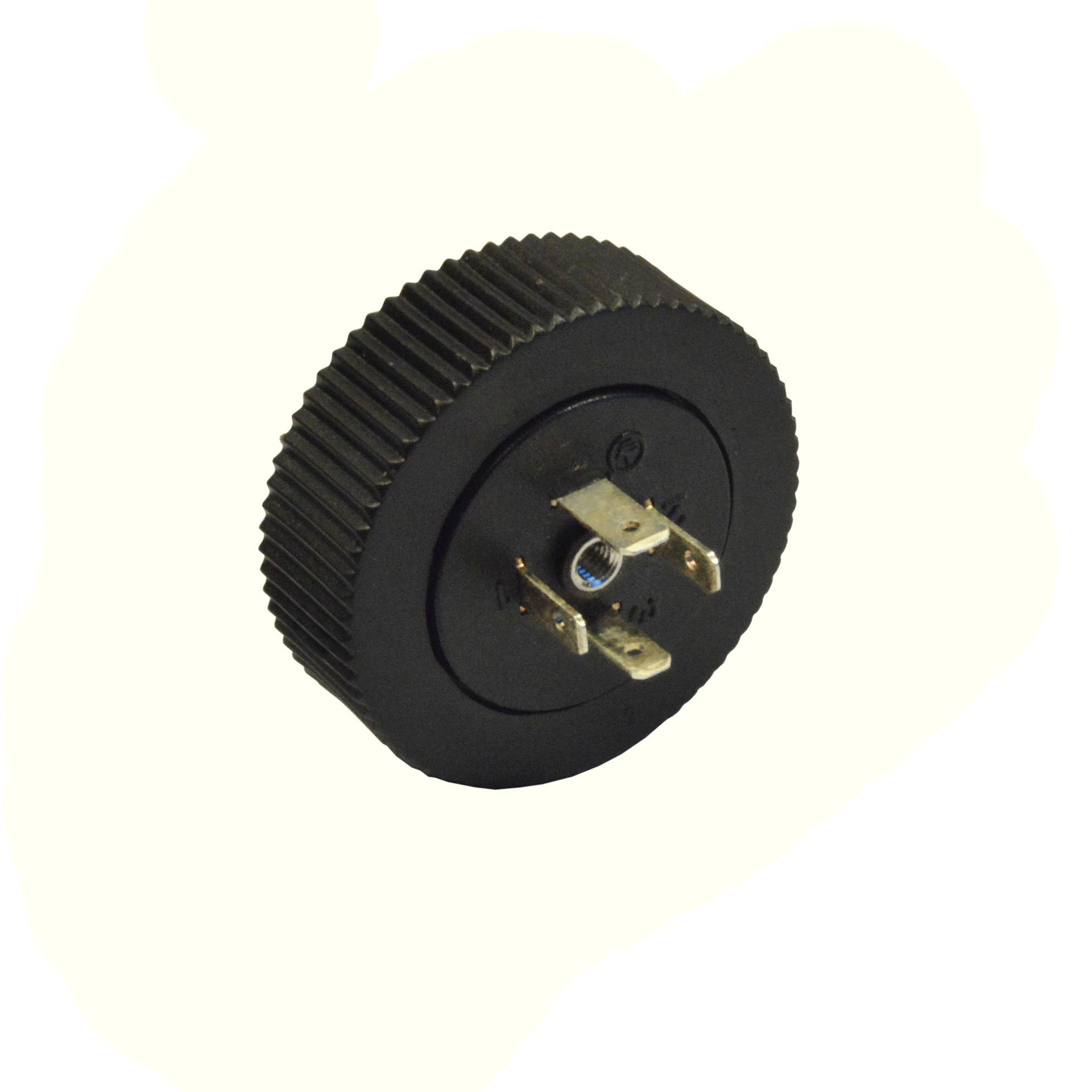 Basetta rotonda,9.4mm,3p.+t.,con vite centrale APERTA c/oring,con ghiera M27x1,5